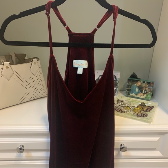 Veronica M velvet oxblood tank - Picture 2 of 2